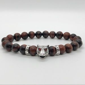 Red Tigers Eye W/ Red Eye Tiger Charm